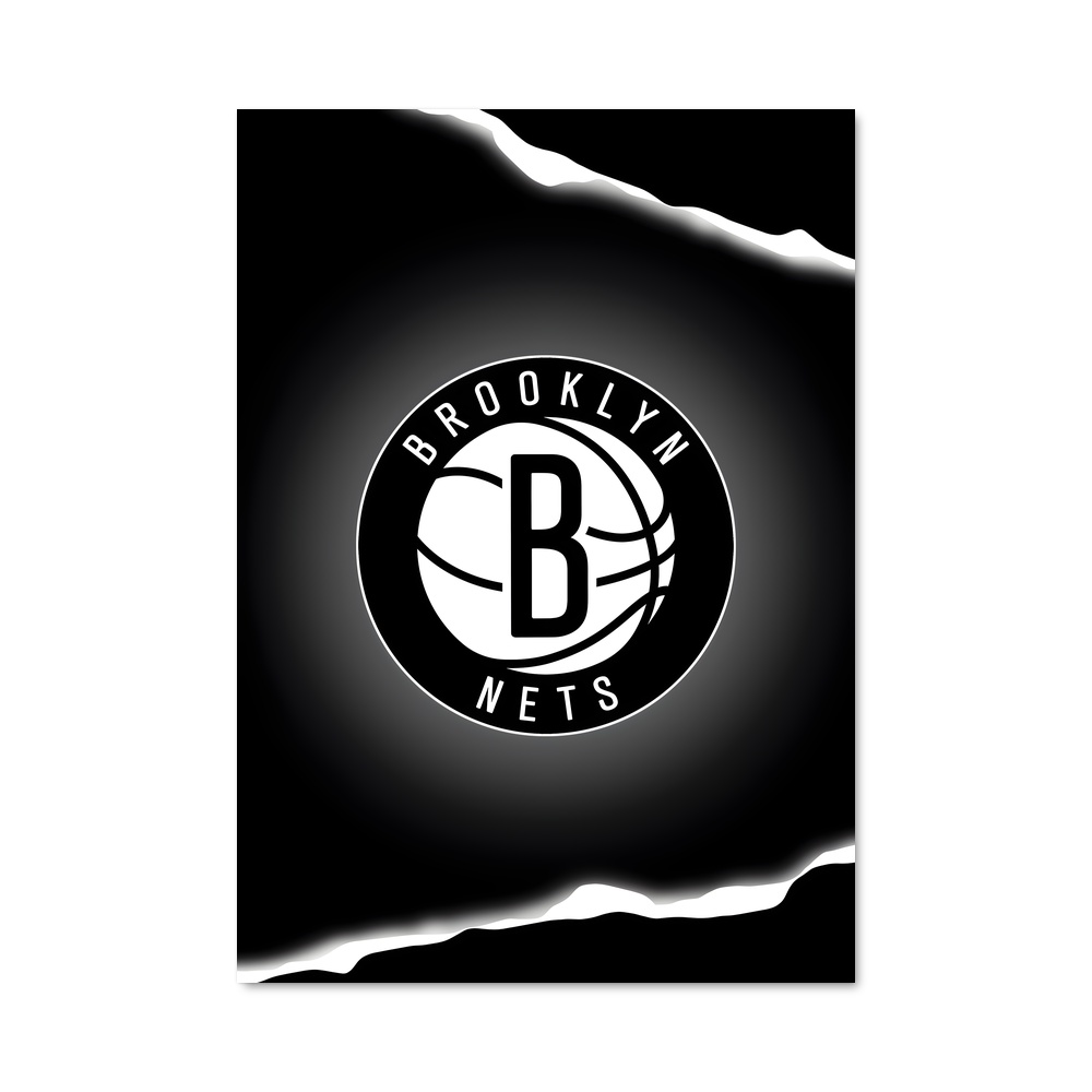 Poster Brooklyn nets symboles